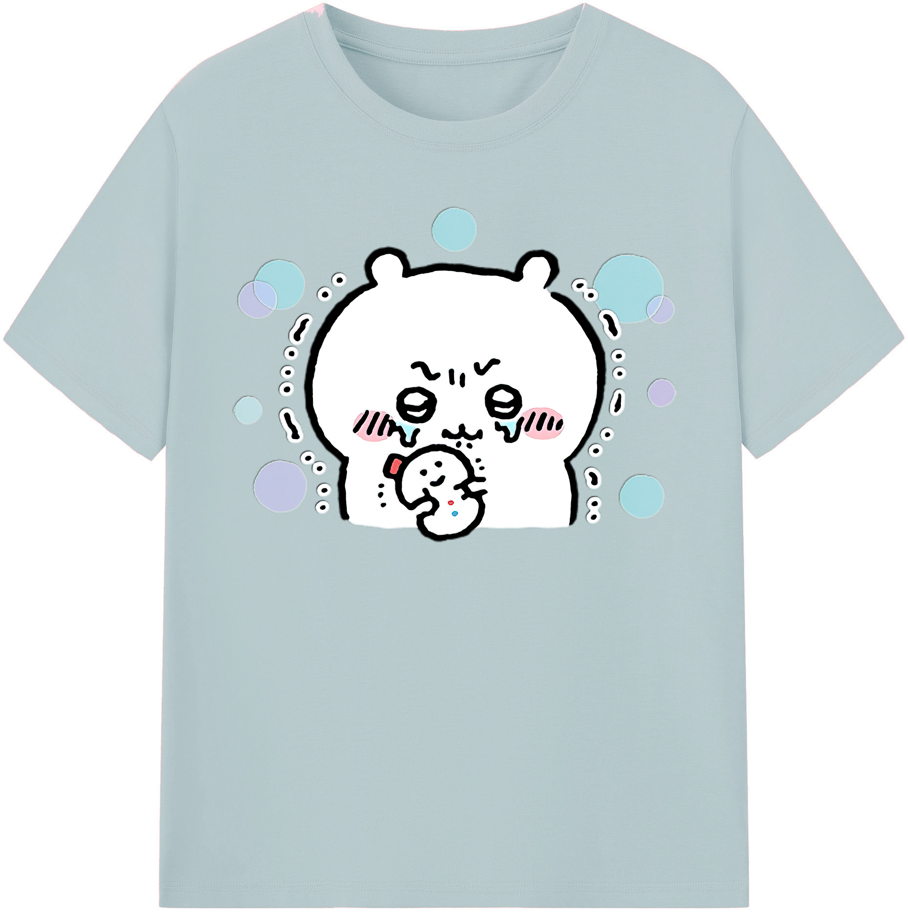 （画像用） ちいかわ ちいかわ Chii-kawa chiikawa 綿100％半袖Tシャツ（フロントプリント）